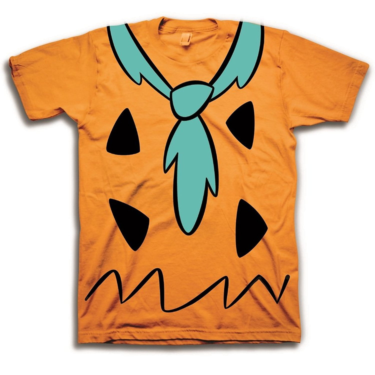 Bioworld - The Flintstones Fred Costume Orange Mens T-Shirt - Walmart.com 