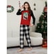 thumbnail image 4 of Pijamas familiares a juego de Navidad 2025, pijamas con estampado de dibujos animados, conjunto a juego para adultos y niños, mono para bebé y ropa para perros, 4 of 5