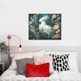 thumbnail image 4 of Picia Tropical Parrot Floral Artwork Pattern Decorative Picture – Unique Wall Art, Modern Canvas Print for Trendy Interiors (Horizontal), 4 of 6