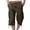 Army Green, variant on Miqool Men's Capri Cargo Long Shorts Below Knee Length Twill Cotton Casual 3/4 Capri Pants Lightweight Hiking Work Shorts with Multi-Pockets