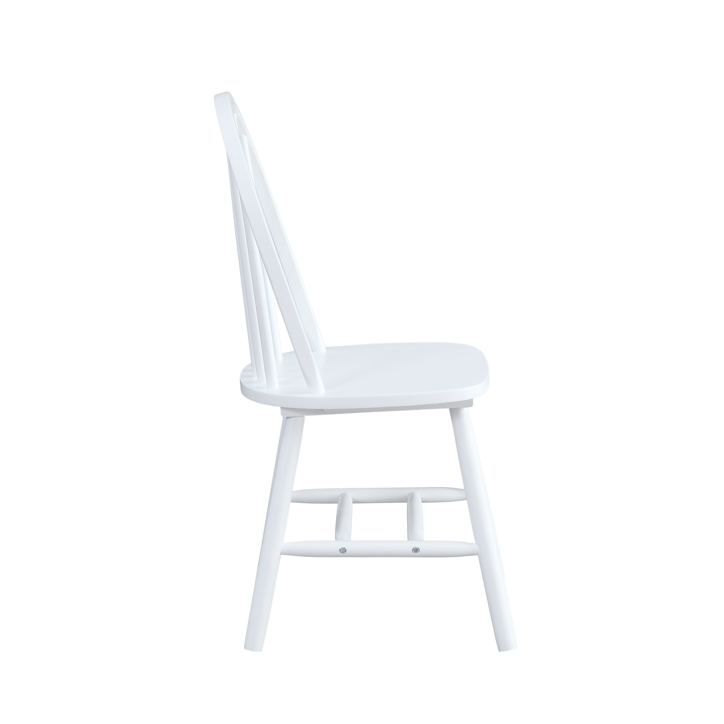 Better Homes and Gardens Autumn Lane Windsor Solid Wood Dining Chairs, Set of 2, Solid White - image 3 of 10