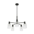 thumbnail image 2 of Hunter - Lochemeade 5-light Noble Bronze, Large Chandelier, Dimmable, Modern Style, Candle Shaped, for Bedrooms, Kitchens, Dining, Living Rooms - 19199, 2 of 10