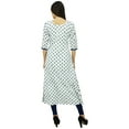 thumbnail image 5 of Bimba Womens Angrakha Style Cotton Kurta Designer Kurti Summer Party Day Clothing, 5 of 7