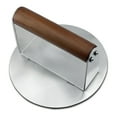 thumbnail image 2 of YongCo Rusts Resistant Hamburger Smasher Nonrust Steel Base With Ergonomic Wooden Handle Grip, 2 of 2