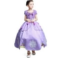 thumbnail image 6 of Girls Princess Costume Birthday Christmas Party Halloween Cosplay Fancy Dress Up Outfits w/Accessories, 6 of 6