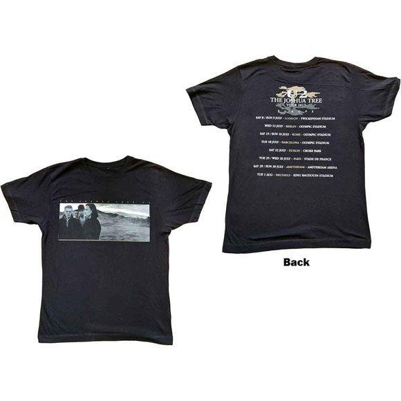 U2 Unisex T-Shirt Joshua Tree Photo (Ex-Tour & Back Print)