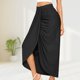 thumbnail image 3 of Maxi Falda Drapeada Mujer Elástico Vestido Casual Asimétrico Adelgazante Viajes de Verano FLhrweasw Nuevo, 3 of 7