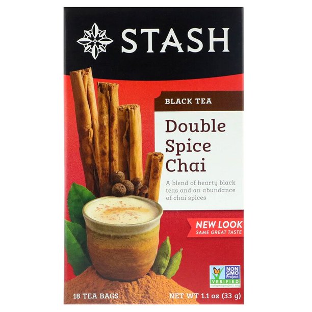 Stash Tea Double Spice Chai Black Tea 18 ct - Walmart.com