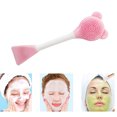 thumbnail image 4 of Cepillo de mezcla de barro facial de silicona portátil DIY removedor de nariz exfoliante, 4 of 6