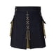 thumbnail image 4 of Hombres Cortos Pantalones Cortos Fastener Sólido Falda Plisada con Bolsillos Moda Casual, 4 of 6