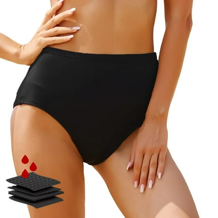 Womens Bikini Bottoms High Waisted Bikini Bottom Tummy Control Bathing Suit Full Coverage Bikini Bottom Thong Brazilian Bikini Beach Wear Birthday Gifts for Women