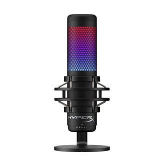 HyperX, QuadCast S, RGB USB Condenser Microphone, Streaming