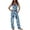 Blue, variant on Women Striped Tank Top Pajama Set Long Pants Soft Breathable Nightwear Sleep Home Lounge