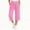 Pink, variant on FSYBOA Girls Capri Pants, Drawstring Casual Relaxed Fit Elastic waist Kids Summer Capris Black Size 5-6T