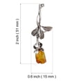 thumbnail image 2 of Sterling Silver and Baltic Amber Brooch "Rose", 2 of 5
