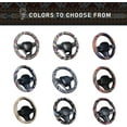 thumbnail image 6 of Steering Wheel Cover, 15 Inch Anti-Slip Ethnic Steering Wheel Protector, Breathable Flax Cloth Elastic Steering Wheel Cover, Car Accessories, Style B, 6 of 10