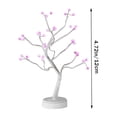 thumbnail image 3 of Maoww LED Tree Light Home Hotel Decorative Adjustable Artificial Tree Lamp Bedroom Decor, Pink Light, 36LED, Type 2, 3 of 6