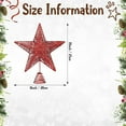 thumbnail image 4 of Christmas Tree Topper 8” Red Star Tree Toppers with 20 LED Lights for Christmas Tree Decorations, Xmas Tree Top Ornament for New Year Holiday Home Office Indoor, 4 of 6