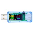 thumbnail image 1 of Probador USB Voltímetro digital CC Amperímetro Voltaje Amperímetro Detector Cargador de energía móvil Indicador azul, 1 of 5