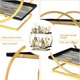 thumbnail image 4 of shiyou-Makeup Shelf Organizer 2-Tier Vanity Tray Organizers Bathroom Countertop Cosmetic Organizers Storage and Perfume Display Rack for Kitchen Bedroom Office Washroom Counter, 4 of 4