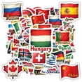 thumbnail image 4 of 35pcs National Flag Stickers Stationery Stickers Country Stickers Teacher Reward Stickers for Suitcase Fridge Phone, 4 of 8