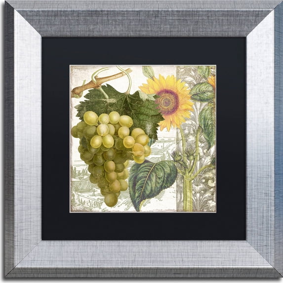 Trademark Fine Art "Dolcetto III" Canvas Art by Color Bakery, Black Matte, Silver Frame