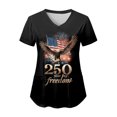 thumbnail image 4 of GEWSEY Womens Heart Printed Animals Nurse Uniforms 2026 Scrub Tops for Women, Short Sleeve V Neck Scrub Shirt with Pockets (Red, S), 4 of 8