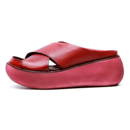 

Cloud and Castle Bounce Sandals Thick Sole Platform Slides Sandals Round Toe Slippers for Women