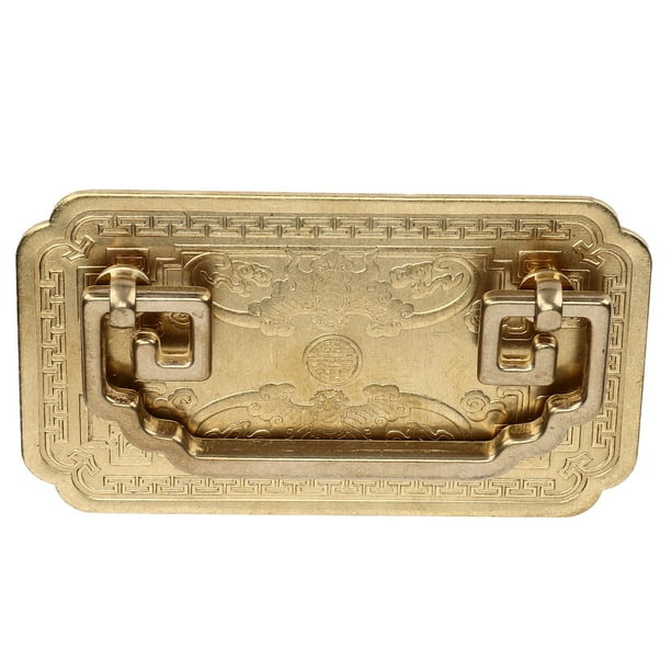 Tiradores De Cajón Vintage, Manija De Cobre Puro Chino Antiguo Estilo Retro Chino Antiguo De Latón Para Puertas De Gabinetes Para Gabinetes Anggrek Otros