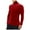 Red, variant on JTieacloth Winter Warm Sweaters Men's Solid Color High Neck Long Sleeve Pullover Sweater For Spring Autumn Winter Knitwear(Brown)
