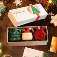 thumbnail image 5 of Hyknon 3pcs Christmas Scented Candle Set Christmas Decoration Christmas Tree House Santa Soy Wax with Exquisite Box Table Centerpirces for Home Party Holiday, 5 of 6