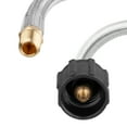 thumbnail image 3 of 2 Pieces 12 inch 1/4-inch NPT Stainless Braided Pigtail RV Propane Hose for Camper, 3 of 4