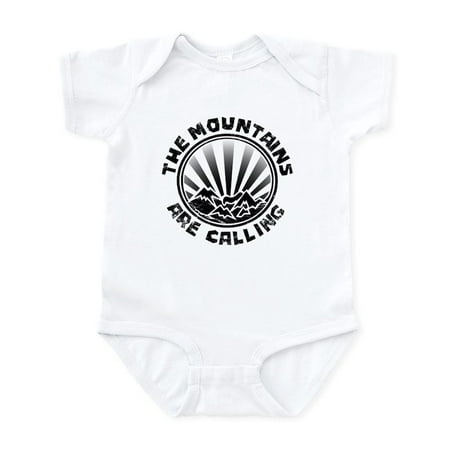 

CafePress - The Mountains Are Calling. Body Suit - Baby Light Bodysuit Size Newborn - 24 Months