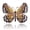 Clear, variant on SIMDOO Monarch Wing Butterfly Multicolor, Crystal Rhinestone Brooch Pin, Gunmetal Tone