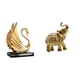 thumbnail image 1 of Figura Decorativa De Elefante Cisne, Colección De Estatuas, Pieza De Arte Moderno, Escultura Animal Para Sala De Estar, Armario, Estante, Dormitorio, Escritorio, Decoración Del Hogar., 1 of 8