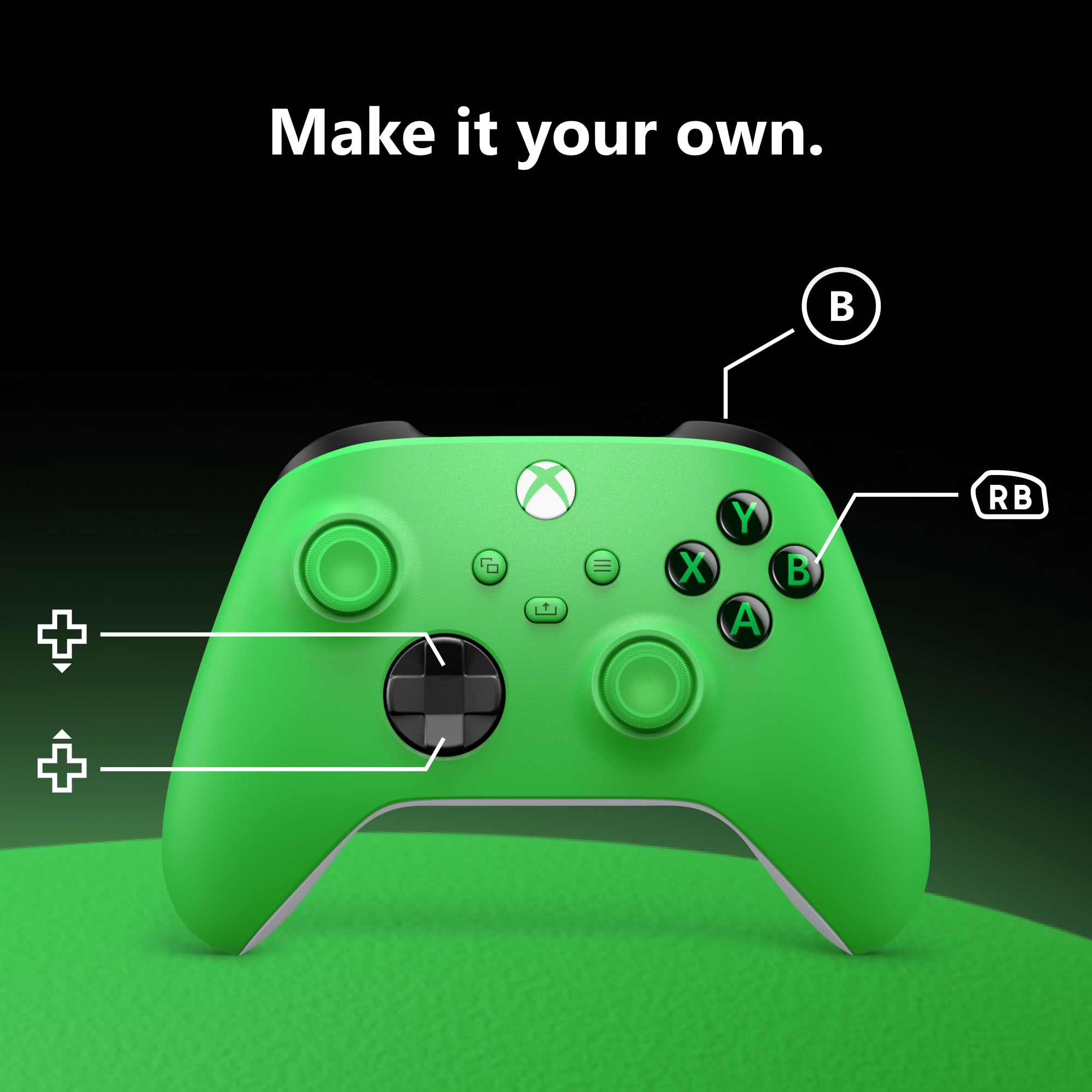XBOX Wireless Controller – Velocity Green – for XBOX Series X|S, XBOX One, PCs, TVs, mobile, and more