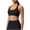 Black, variant on Women Halter Sports Bras Workout Impact Padded Basic Bra Seamless Backless Gym Yoga Crop Tank Top,XXL,White