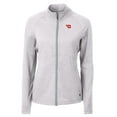 thumbnail image 2 of Women's Cutter & Buck  Heather Gray Dayton Flyers Adapt Eco Knit Heather Recycled Full-Zip Jacket, 2 of 3