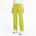 thumbnail image 2 of Fabrcox Scrub Pants for Women - Straight-Leg Cargo Pants with Pockets, Scrub Pants ,Green L, 2 of 6