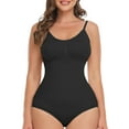 thumbnail image 1 of Women's Bodysuits Sexy Sleeveless Tummy Control Tops Adjustable Spaghetti Strip Shapewear Bodysuits, 1 of 5