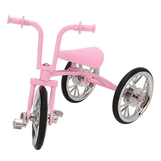 2025 Latest Model Pink Look Toy Tricycle Model Simulated Design Tricycle Ornament Wear Res