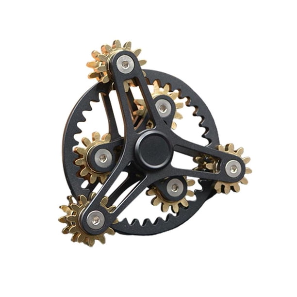Vogacara Spinning Top Gears Linkage Gyro Toy Descompresión Nine-tooth Linkage Spinning Top Metal DIY Juguetes giratorios a mano para niños Juguetes Educativos No.2 Vogacara FN007967-02