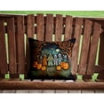 thumbnail image 2 of Papel Picado Skeletons Spooky Halloween Fabric Decorative Pillow 14 in x 14 in, 2 of 4
