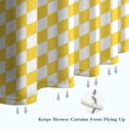 thumbnail image 6 of Yellow and White Checkerboard Pattern Shower Curtain 84"x72" ,Bathroom Decorative Shower Curtains Set with 12 Hooks,Modern Waterproof Washable Shower Curtain, 6 of 6