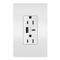 thumbnail image 2 of Legrand R26usbac6 Radiant 6 Ampere Tamper Resistant Electrical Outlet - Off White, 2 of 7