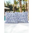 thumbnail image 6 of Outdoor Pillows Waterproof, Blue Botanical Bedding Throw Pillows with Insert for Couch Sofa Bed, Spring Summer Leaf Watercolor 16x16 Inch Pillowcases Decorative Camping Patio Pillow Set of 2, 6 of 8