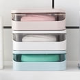 thumbnail image 6 of ACDANC 2026 New Soap Box Pink,Soap Holder Travel Soap Bar Container Holder Case Travel Dish Storage Drainers Box Cover Dishes Plastic,Shelves,(1X Soap Box),For Travel,Home,Hotel,Packing,Storage, 6 of 9