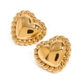 thumbnail image 6 of Faty-T Heart Stud Earrings for Women Love Heart Dainty Earrings Fashion Jewelry, 6 of 7