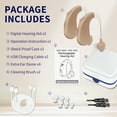 thumbnail image 5 of Delmicure Hearing Aids for Seniors, Rechargeable Digital Sound Device: Noise Cancellation Chip, Multi-Level Volume Control, VHP-1204 Binaural - Beige, 5 of 7