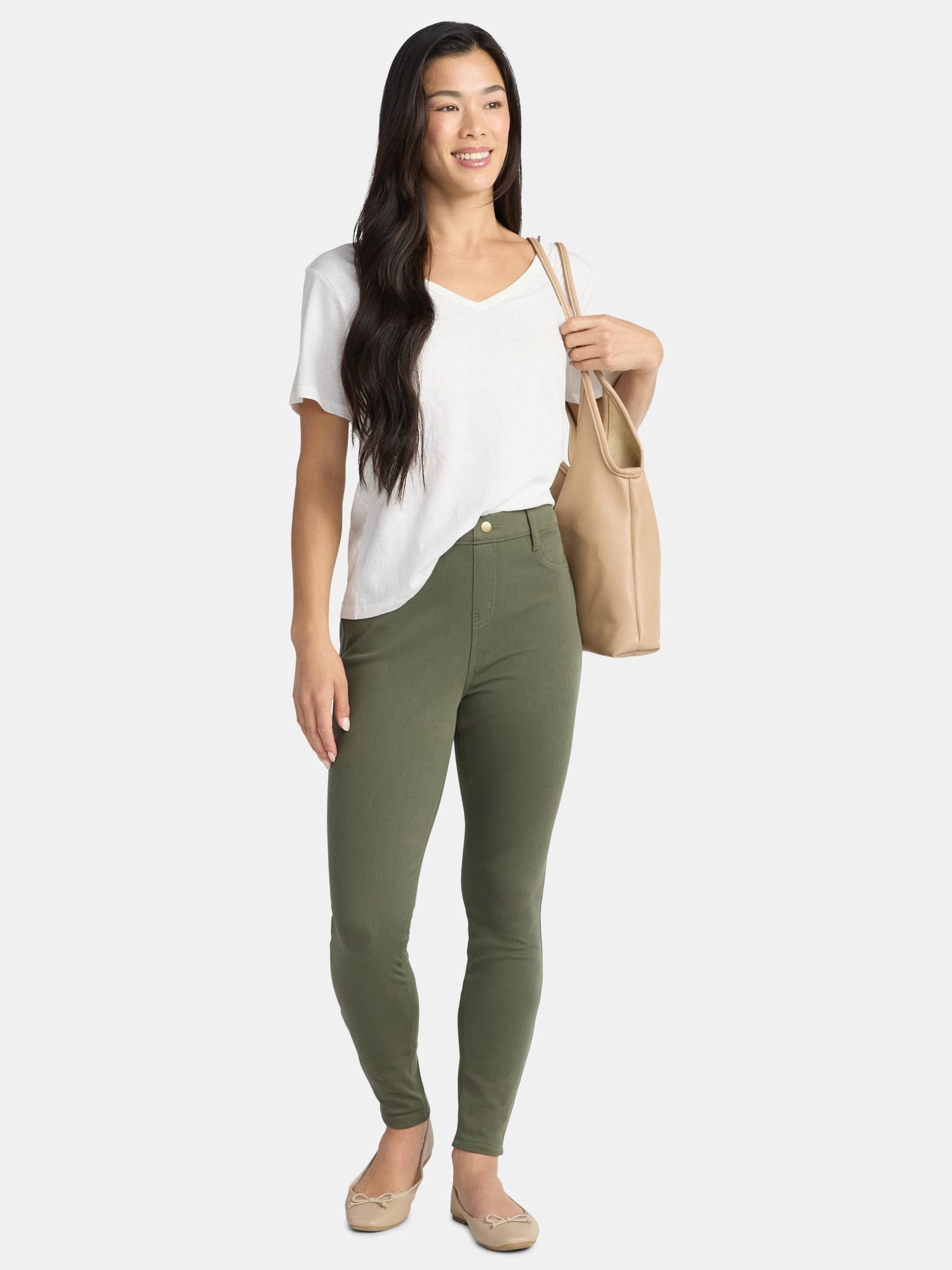Time and Tru Women's High Rise Jeggings, 29" Inseam, Sizes XS-XXXL